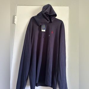 Men’s long sleeve hooded Polo shirt